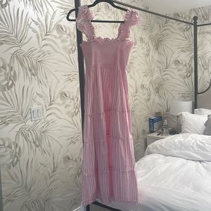 Hill House Home pink stripe Nap Dress Small